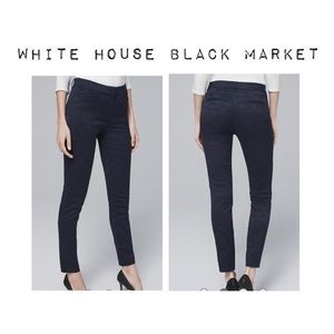 NWT WHBM Navy Slim ankle pants